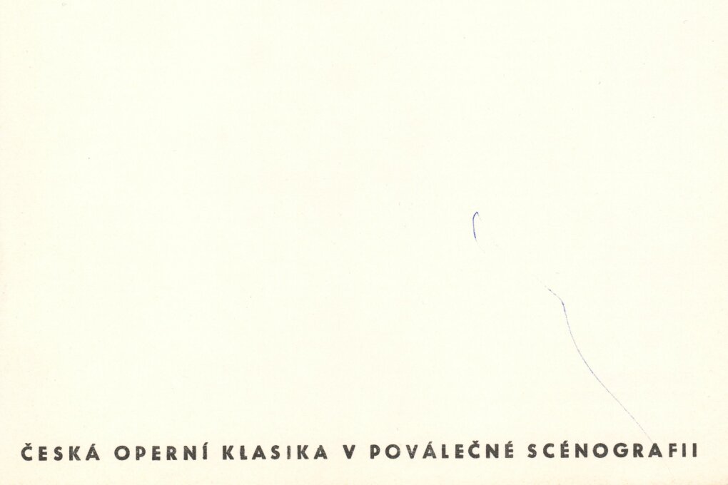 Česká operní klasika v&nbsp;poválečné scénografii